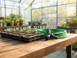 Greenhouse hose route