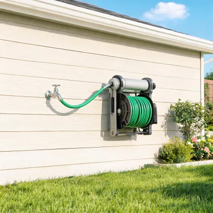 Lead-in hose for reel connection