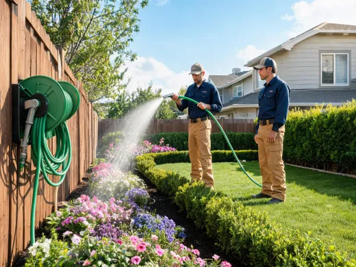 Landscape maintenance watering