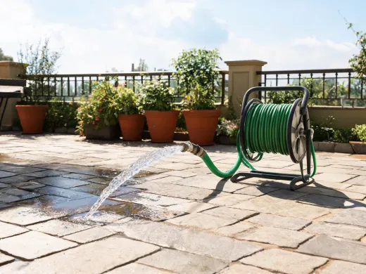 Rental property outdoor cleanup